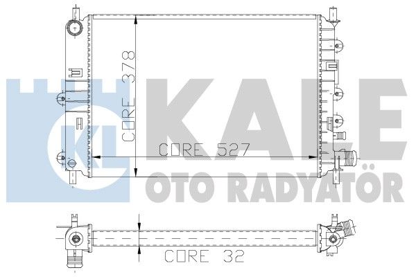 KALE OTO RADYATÖR Радиатор, охлаждение двигателя 103400